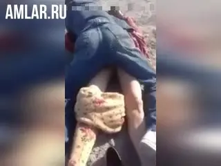 Tajik fucks a girl in the mountains, and a friend takes it off